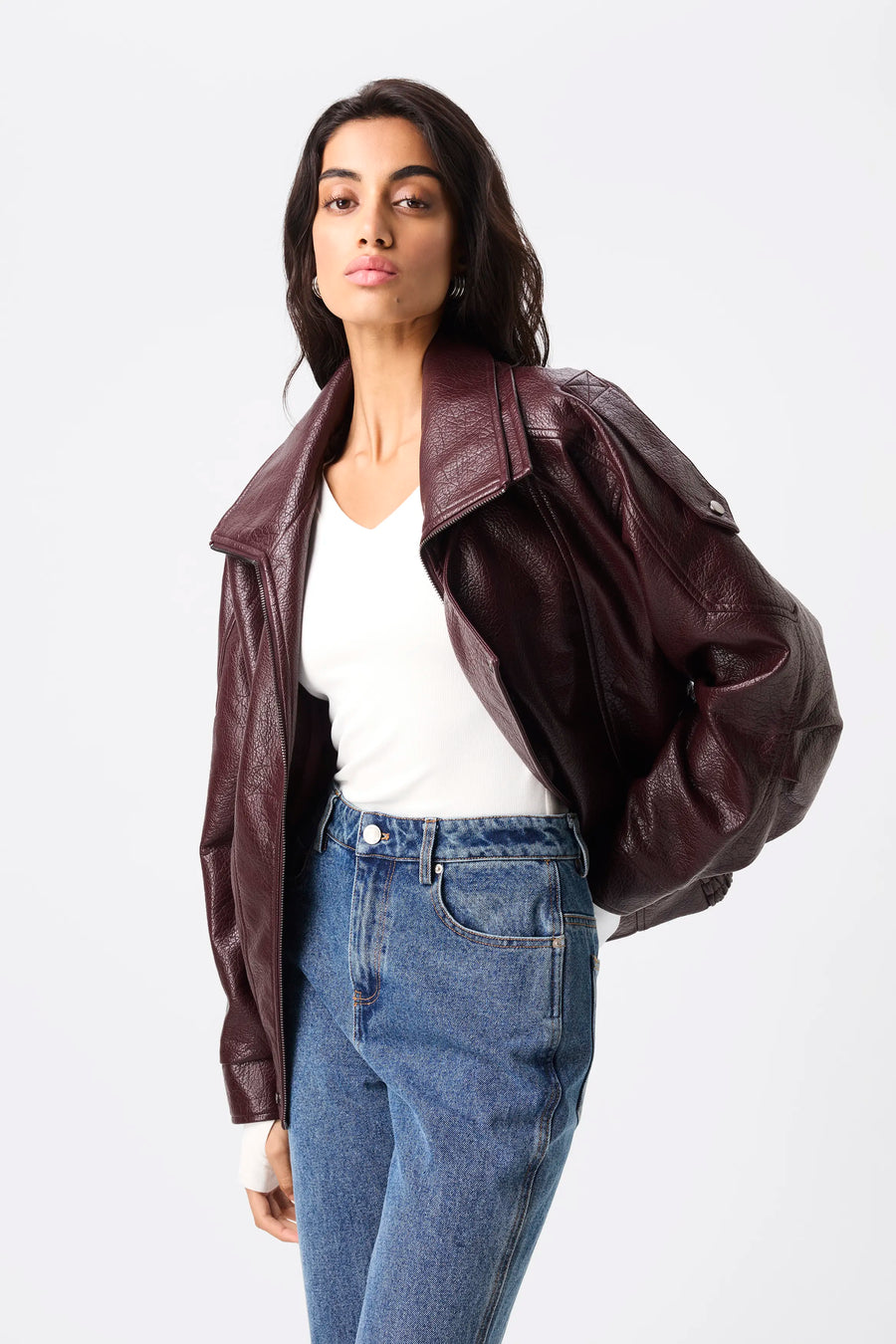 Saxon Oversized Bomber · Bordeaux