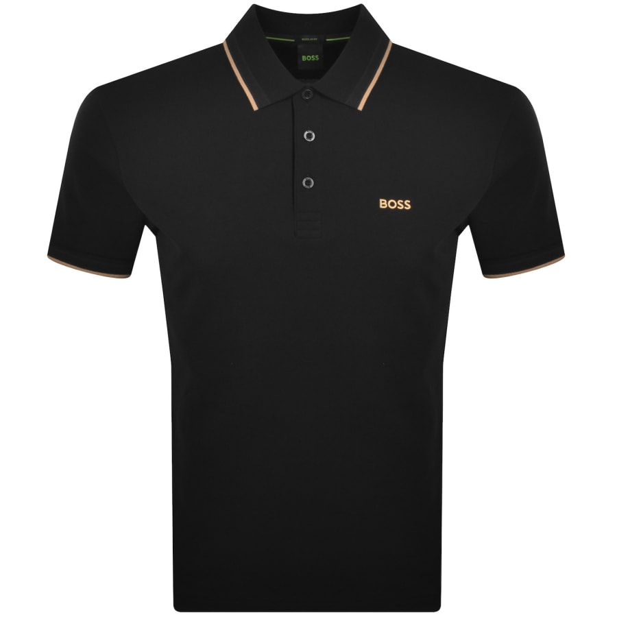 BOSS Paddy Polo T Shirt Black