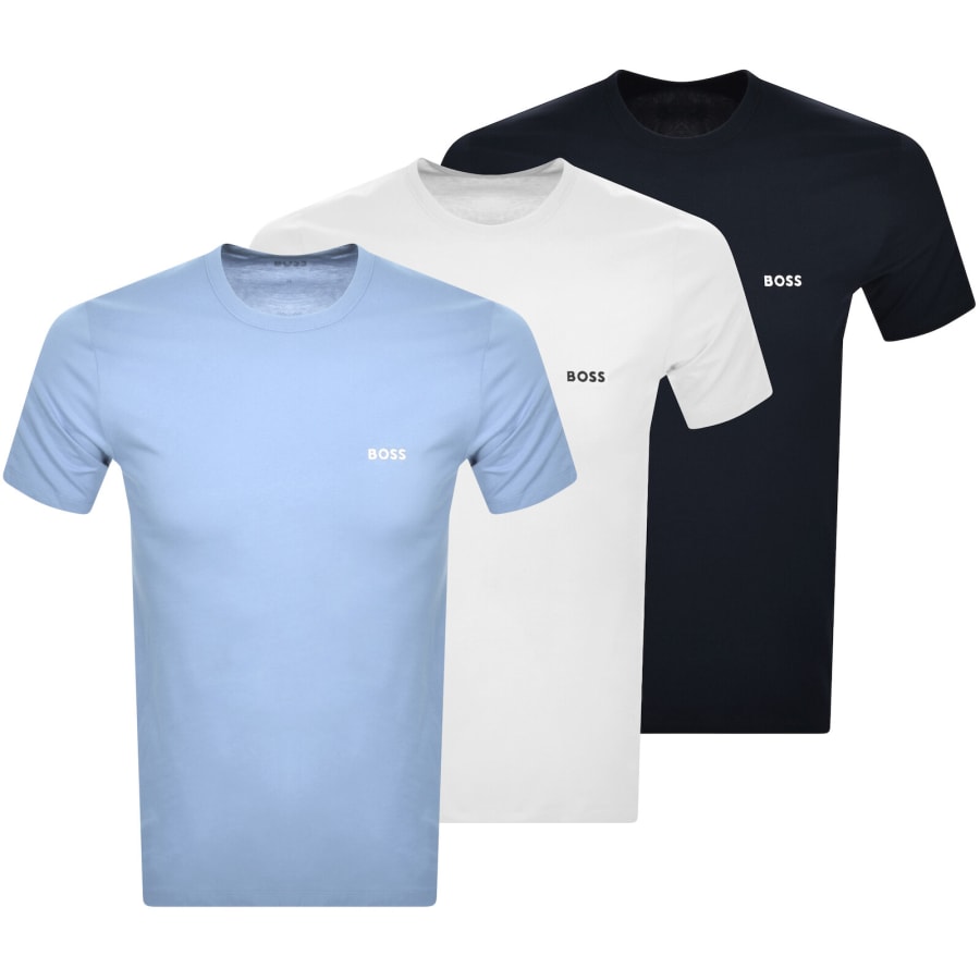 BOSS 3 Pack Crew Neck T Shirts