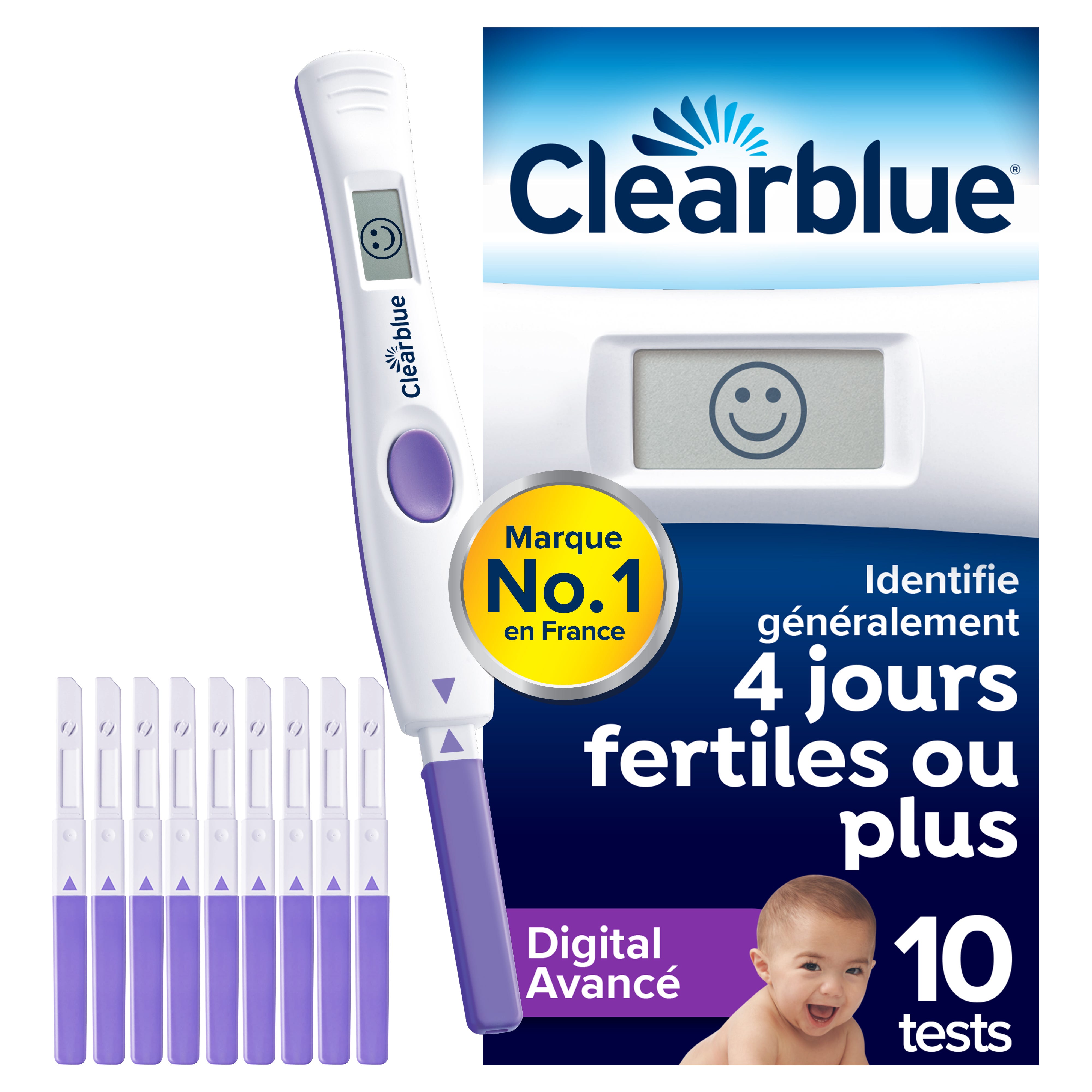 Clearblue 高级数字排卵测试棒 10 支