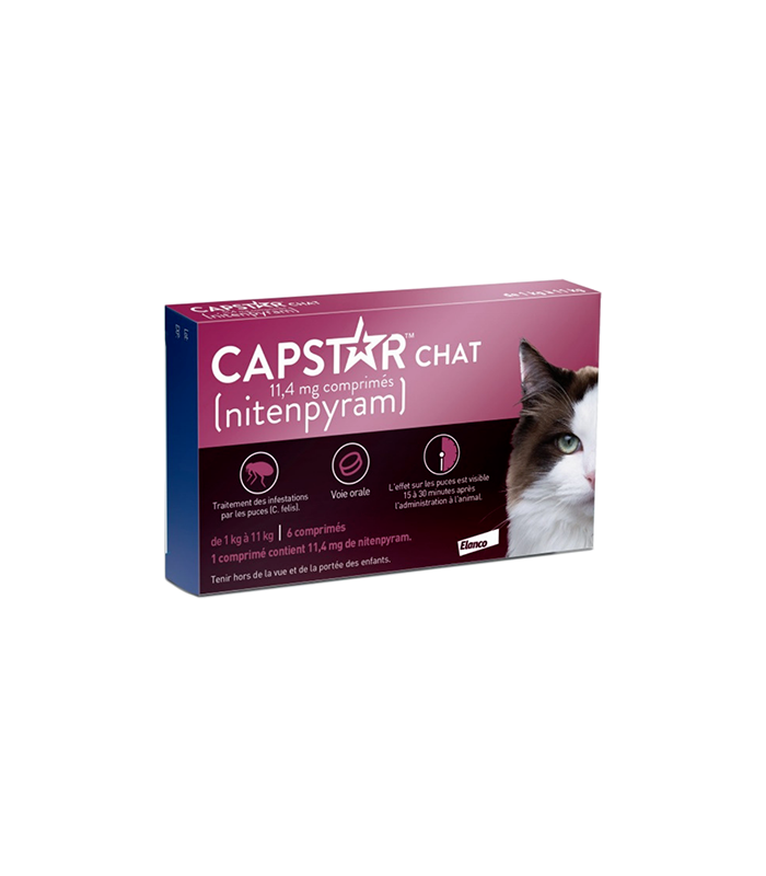 CAPSTAR 猫用快速灭蚤片 11,4mg 6片