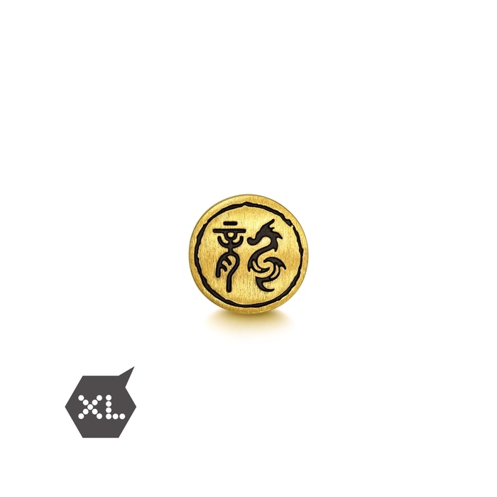 「酷黑系列」足金龙串饰