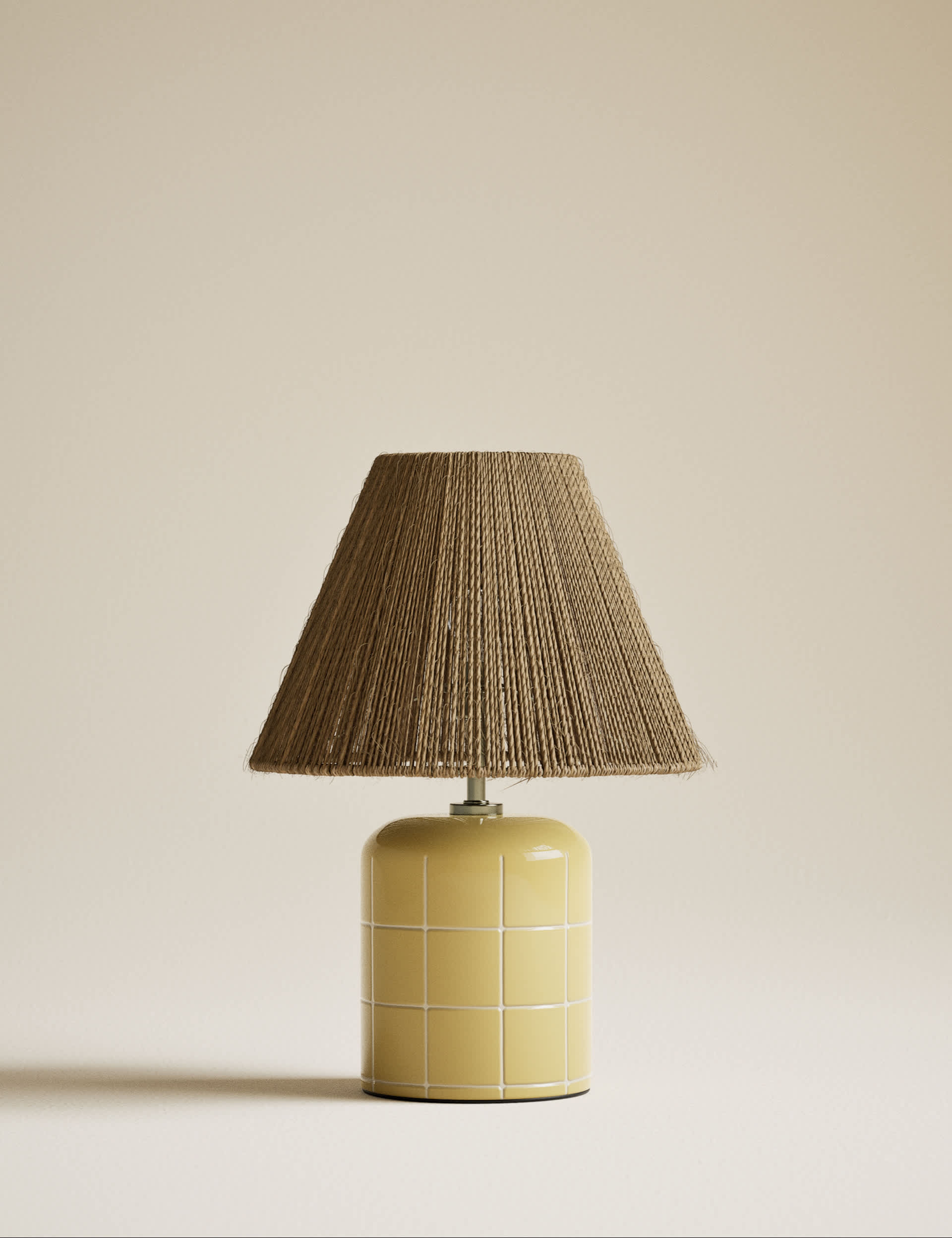 Rechargeable Ceramic Tile Table Lamp