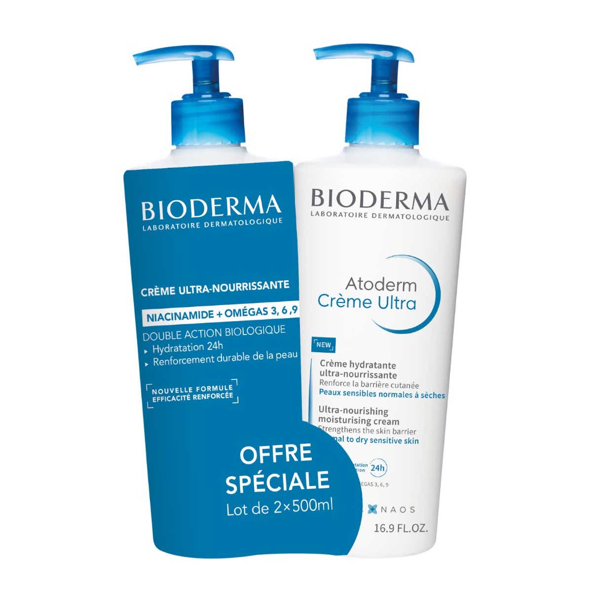 Bioderma Atoderm 特护滋养身体霜 2×500ml