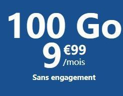 Cdiscount Mobile 100Go 仅1€卡费