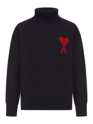 AMI Paris Ami de Coeur 高领针织衫