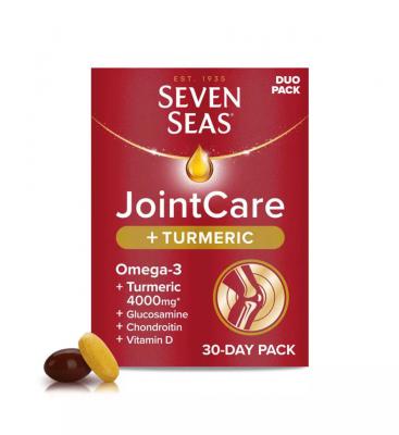 Seven Seas鱼油葡萄糖胺＋姜黄30粒胶囊＋30片