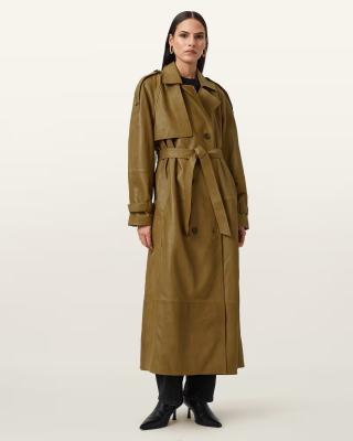 Reed Leather Trench 风衣 FANGO GREEN