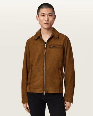 Ashwood 麂皮长袖夹克 棕色