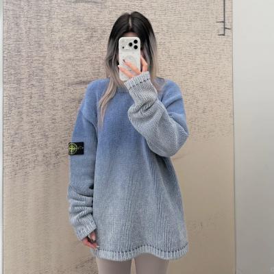 渐变色针织毛衣