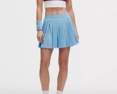 Lululemon 高腰长款百褶裙