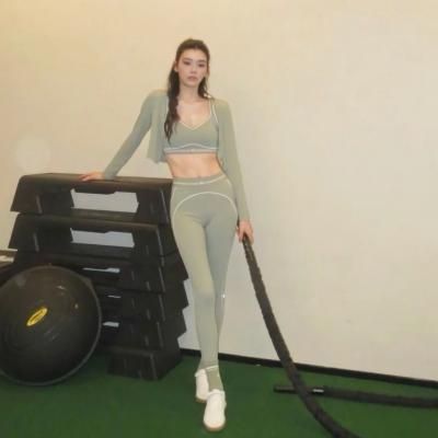 ALO Airbrush 高腰心形紧身裤 沙草白