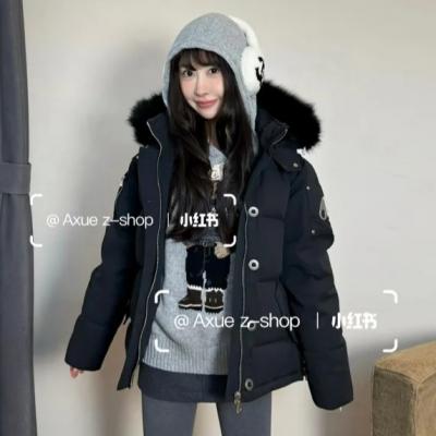 Moose Knuckles 大童羊毛饰边派克羽绒服