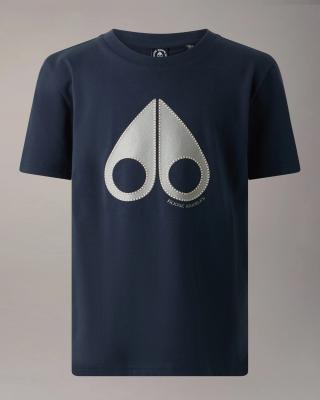 Moose Knuckles Tandem Pima棉标志T恤 儿童款