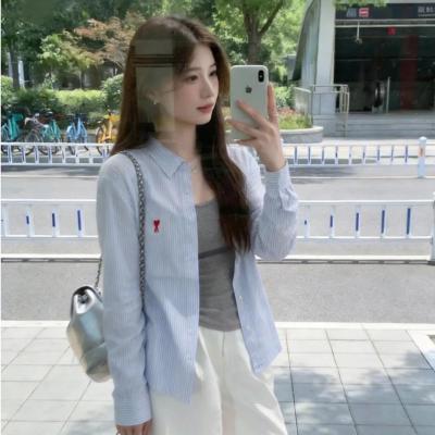 Ami Paris 蓝白条纹 Ami de Coeur 衬衫