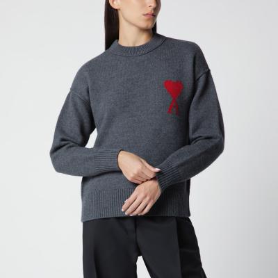 Ami de Coeur 灰色美利奴羊毛毛衣