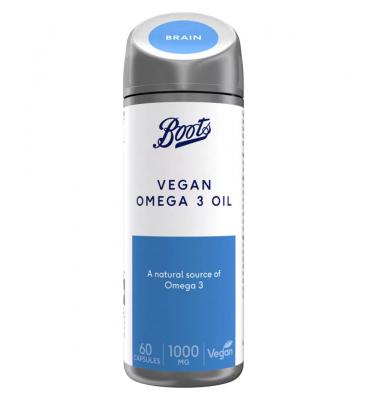 纯素Omega 3鱼油 1000毫克 60粒胶囊