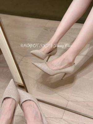 Romy 85 闪粉高跟鞋