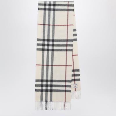 Burberry 格纹羊绒围巾 石色
