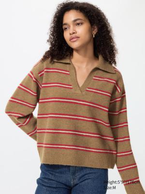 Soufflé Yarn™ 条纹Polo衫