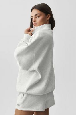 Accolade 1/4 Zip 套头衫 白色混纺