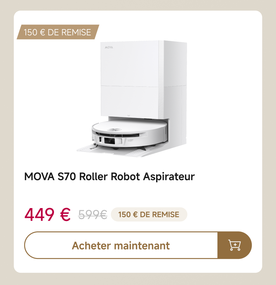 MOVA S70 滚筒机器人吸尘器白色
