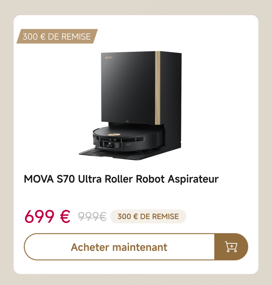 MOVA S70 超级滚筒机器人吸尘器 黑色