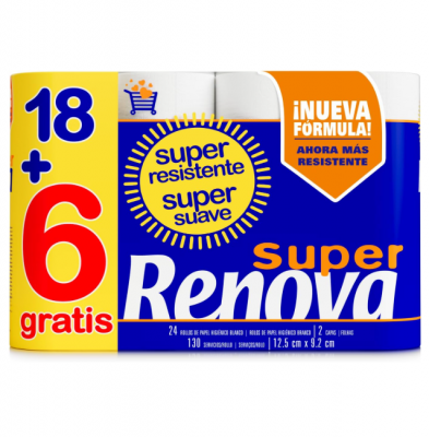 Renova 2层加厚卫生纸 24卷装