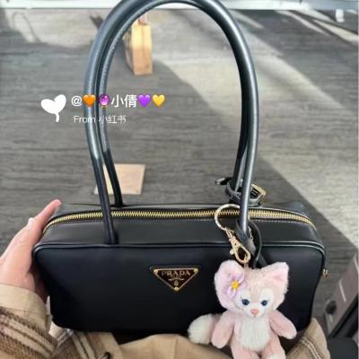 黑色中号牛皮保龄球包