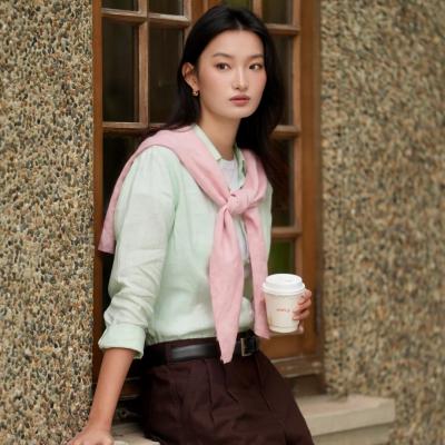 纯亚麻衬衫 女款