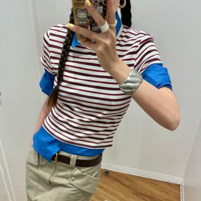 女式迷你条纹T恤