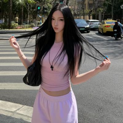 女士棉质罗纹T恤