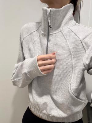 lululemon Scuba 半拉链华夫格卫衣