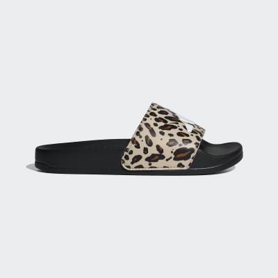 ADILETTE 豹纹拖鞋
