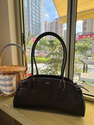 Coach Empire Carryall 真皮单肩包 34cm 黑色