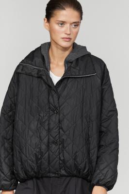 Massimo Dutti 绗缝立领飞行员夹克 黑色