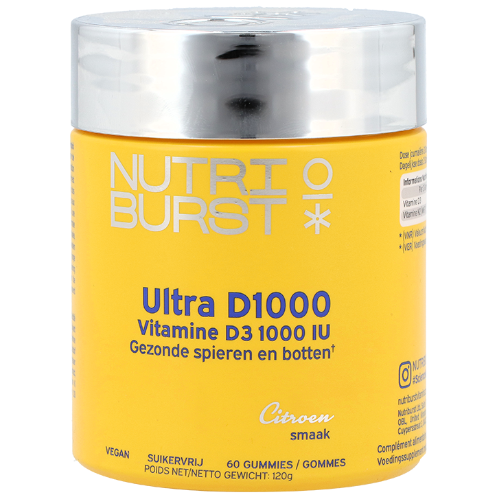 Nutriburst Ultra D1000 维生素 D3 软糖 60粒