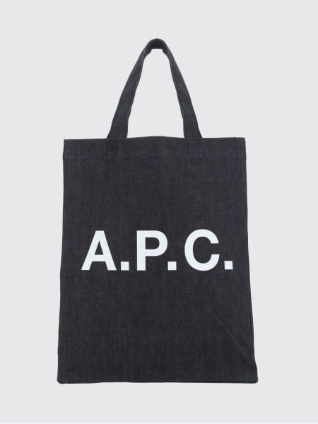 APC Lou 棉质牛仔布手提袋