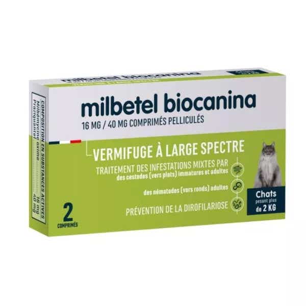 Milbetel 猫用驱虫片 肉味 2片