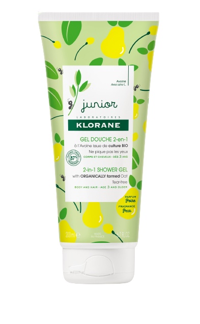 Klorane Junior 燕麦梨味二合一沐浴露 200ml