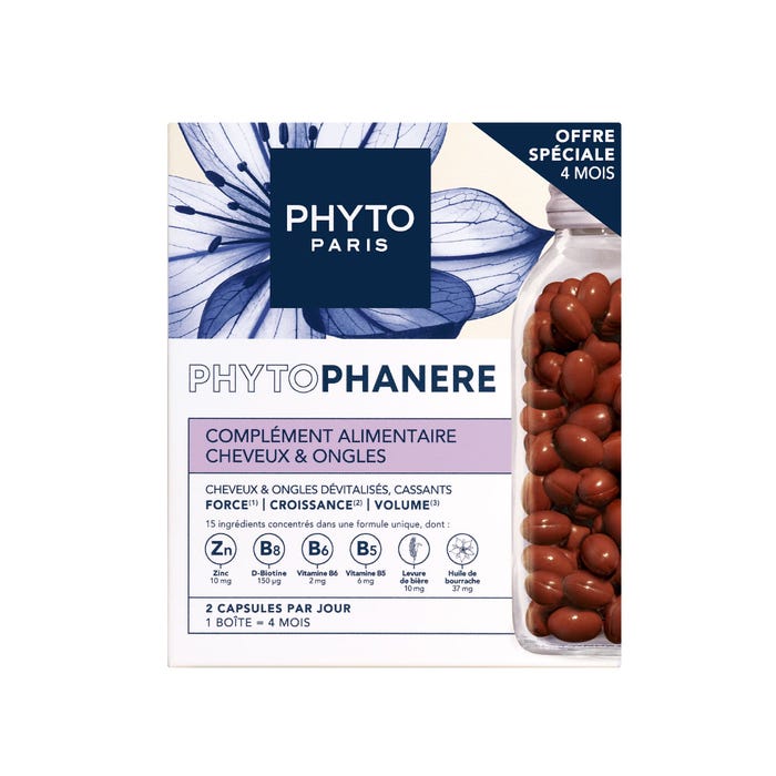 Phyto PHYTOPHANERE发甲营养胶囊,2×120粒