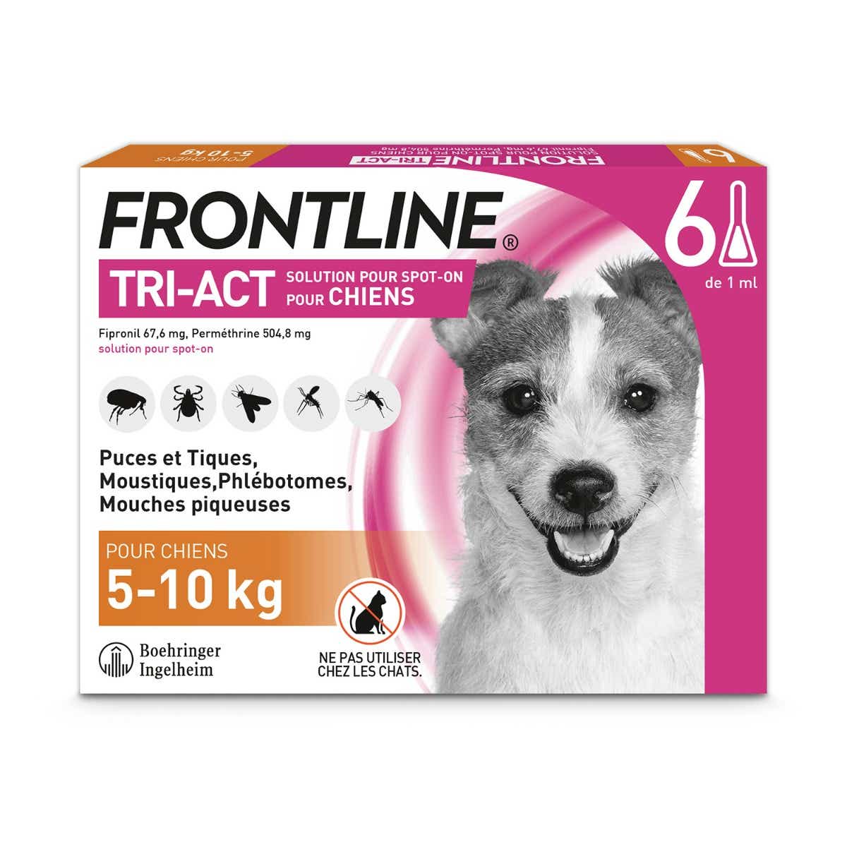 TRI-ACT 犬用滴剂 5-10kg 6支