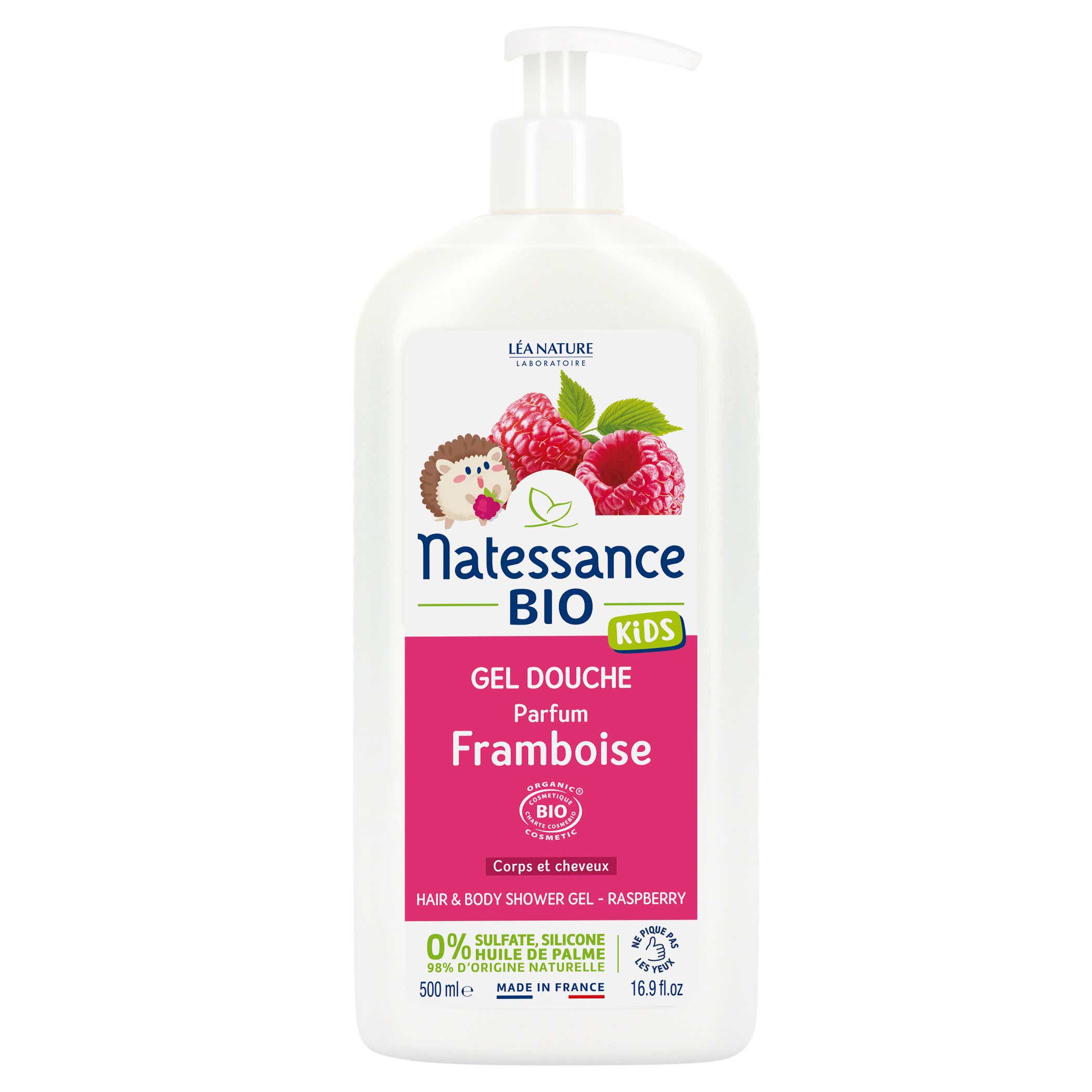 Natessance Kids 有机覆盆子沐浴露 500ml