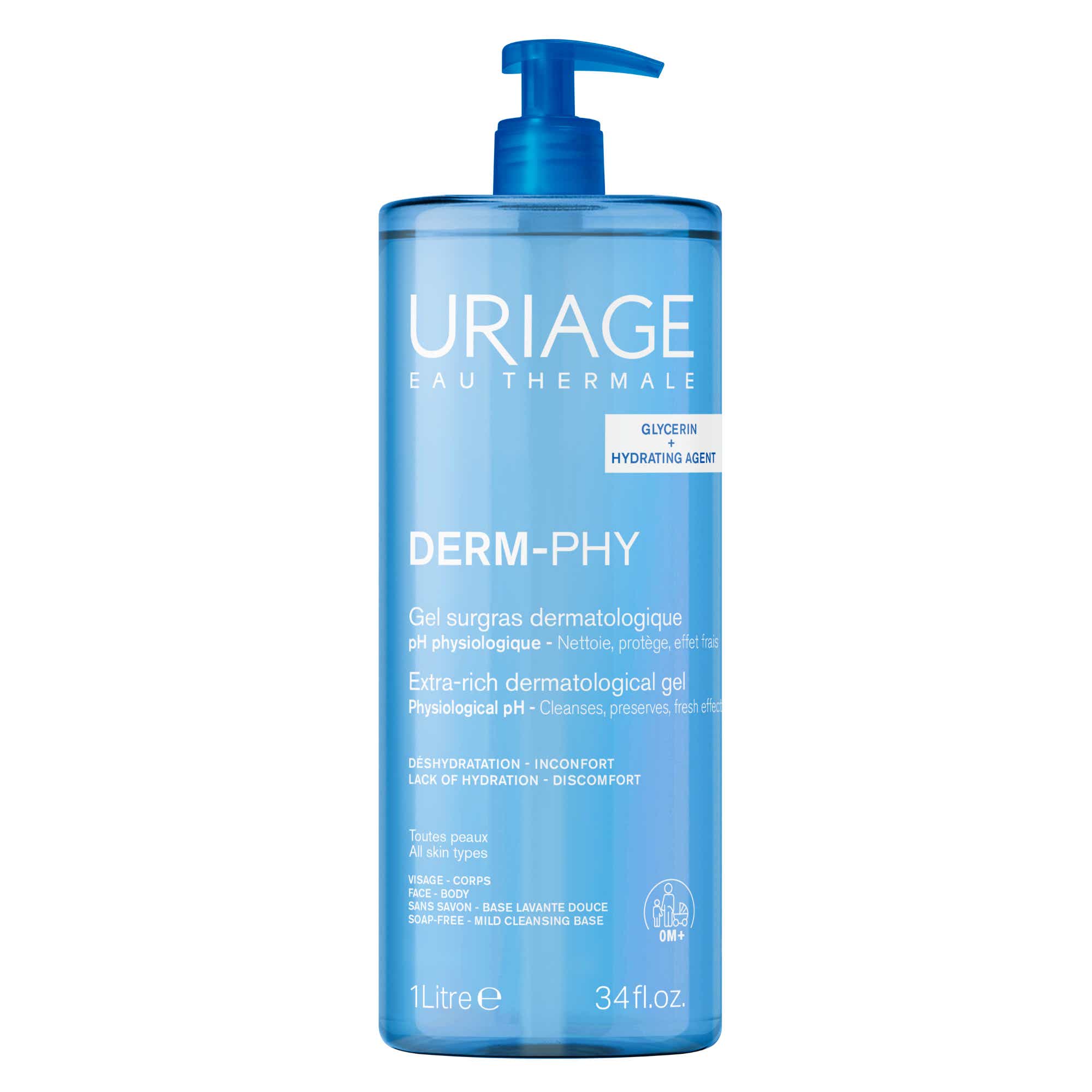Uriage Derm-Phy 舒肤沐浴啫喱 1L