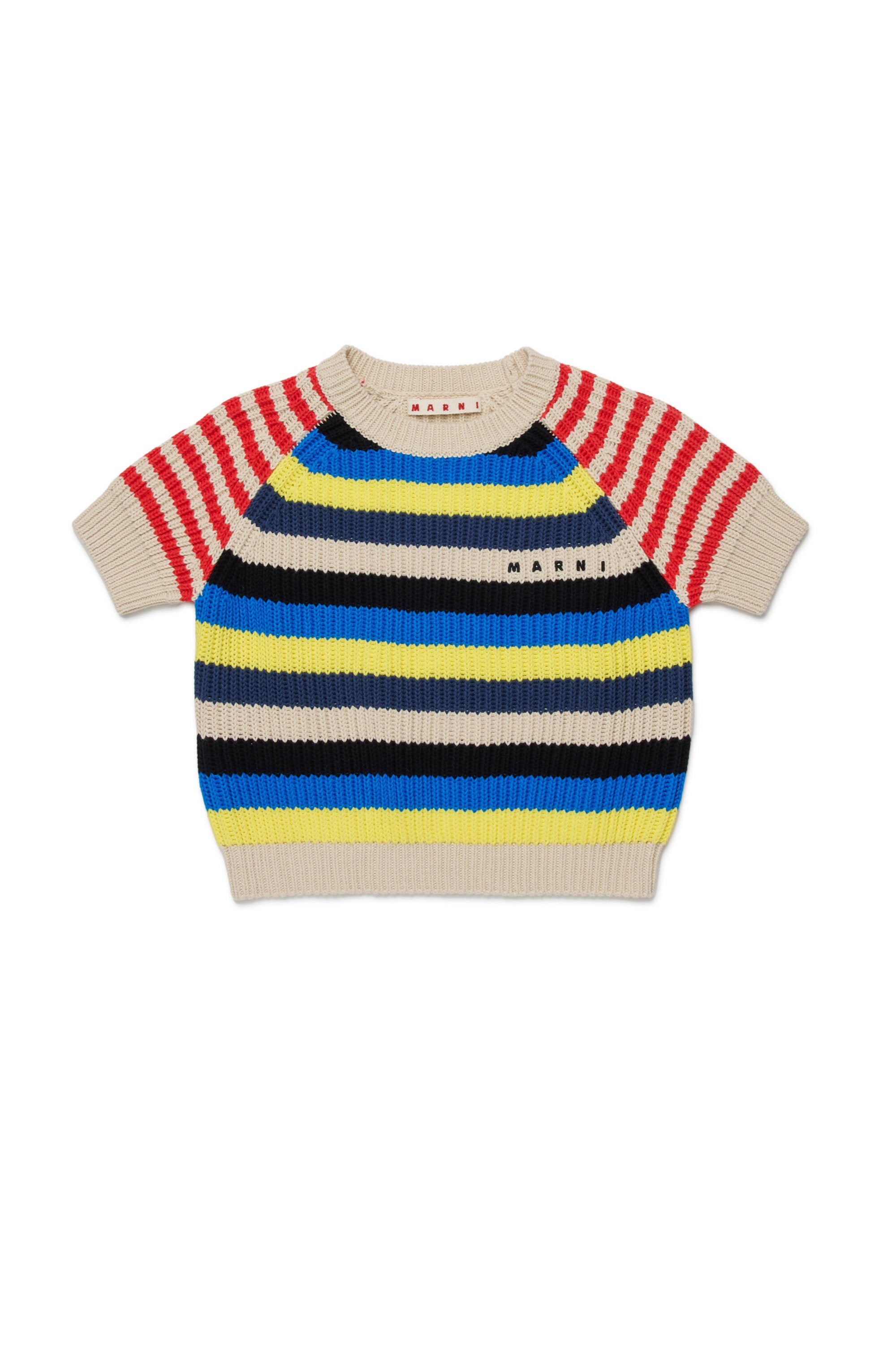 Marni logo 针织衫 亮黄
