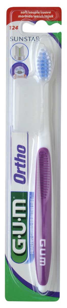 GUM Ortho 124 正畸软毛牙刷