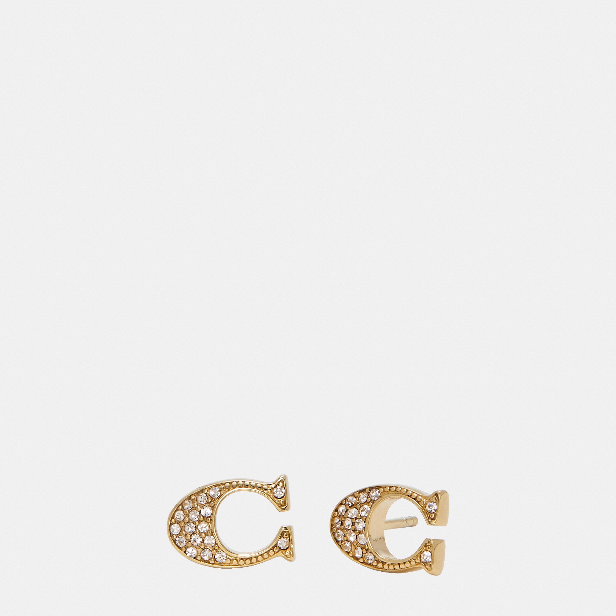Coach Signature C 徽标耳环