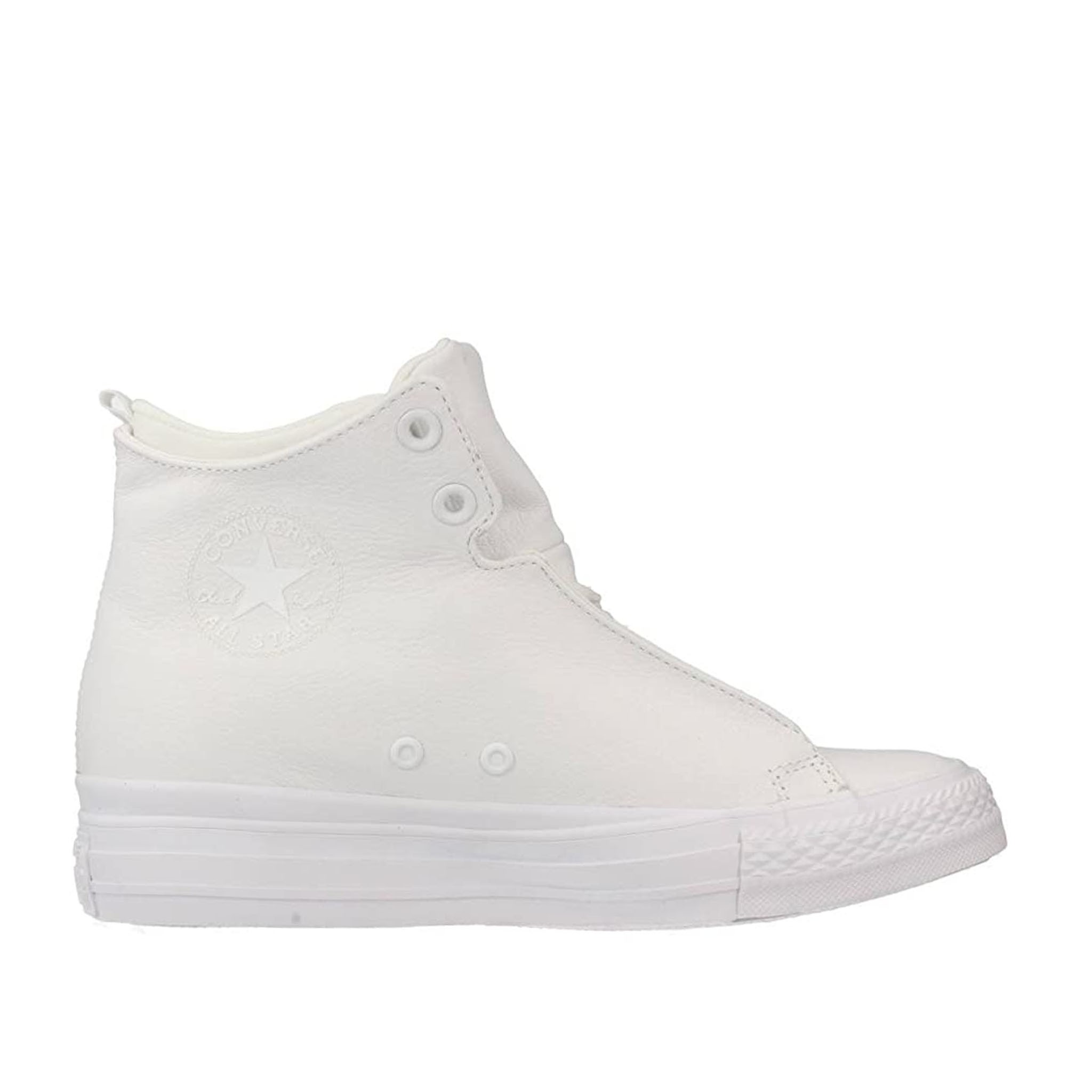 Converse Chuck Taylor Selene 皮革内增高鞋·白