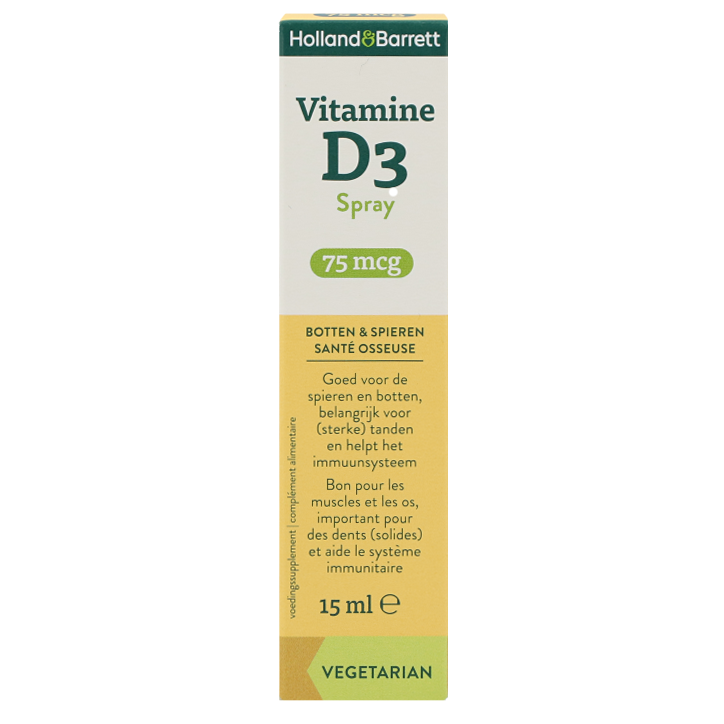 Holland & Barrett 维生素 D3 口喷 75mcg 15ml