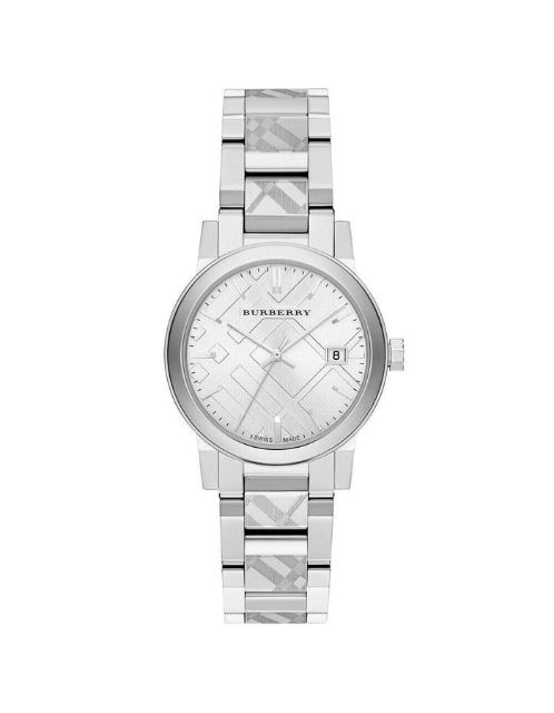 Burberry BU9144 格纹女表 银色